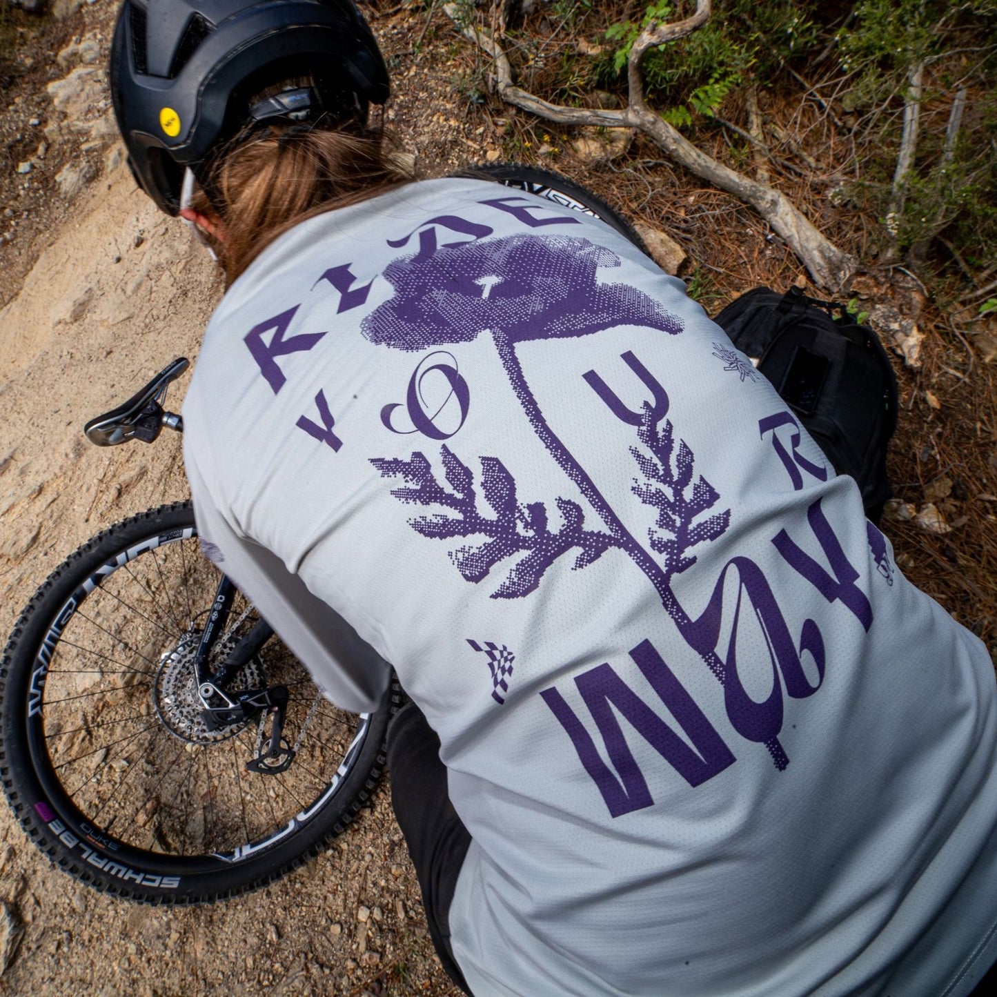 NORTHWAVE XTRAIL 2 Damen Trikot Langarm Grau/Violett