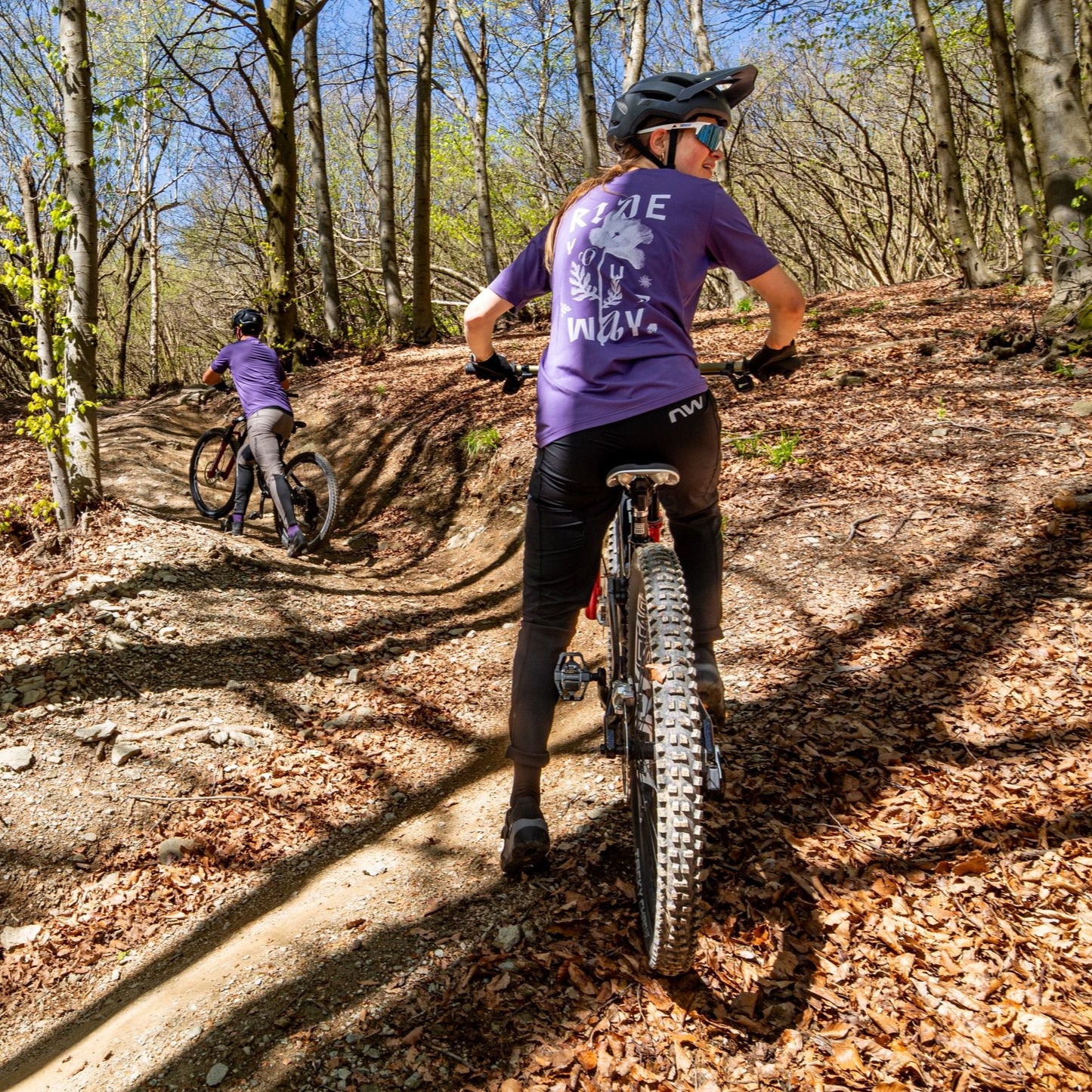 Maillot NORTHWAVE XTRAIL 2 Femme Manches Courtes Violet