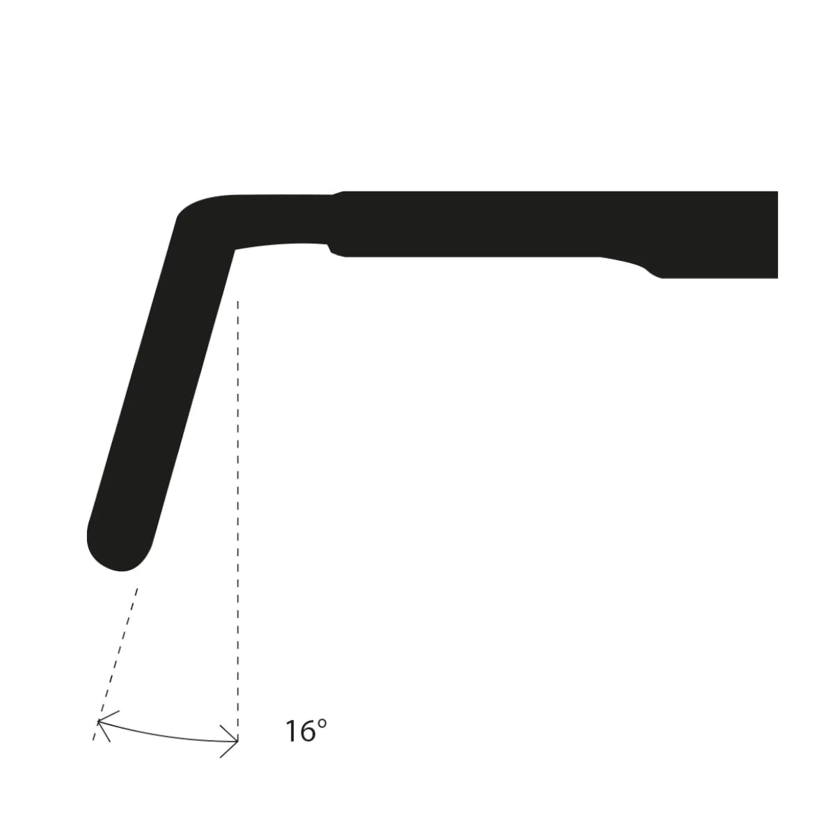 Gravel DEDA SUPERZERO CARBONE UD POB Finish Flare 16° Kleiderbügel