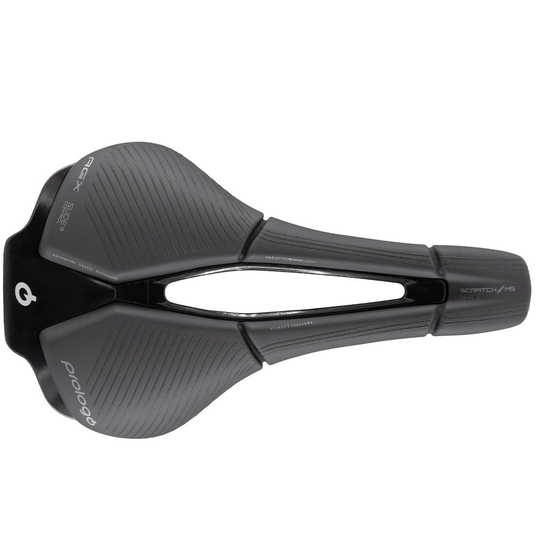 Selle PROLOGO SCRATCH M5 PAS AGX SPACE SLIDE CONTROL Rails Tirox Noir