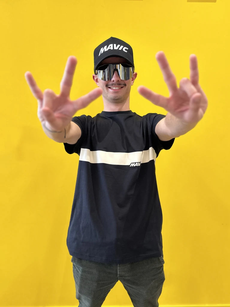 MAVIC CORPORATE STRIPE T-Shirt Schwarz