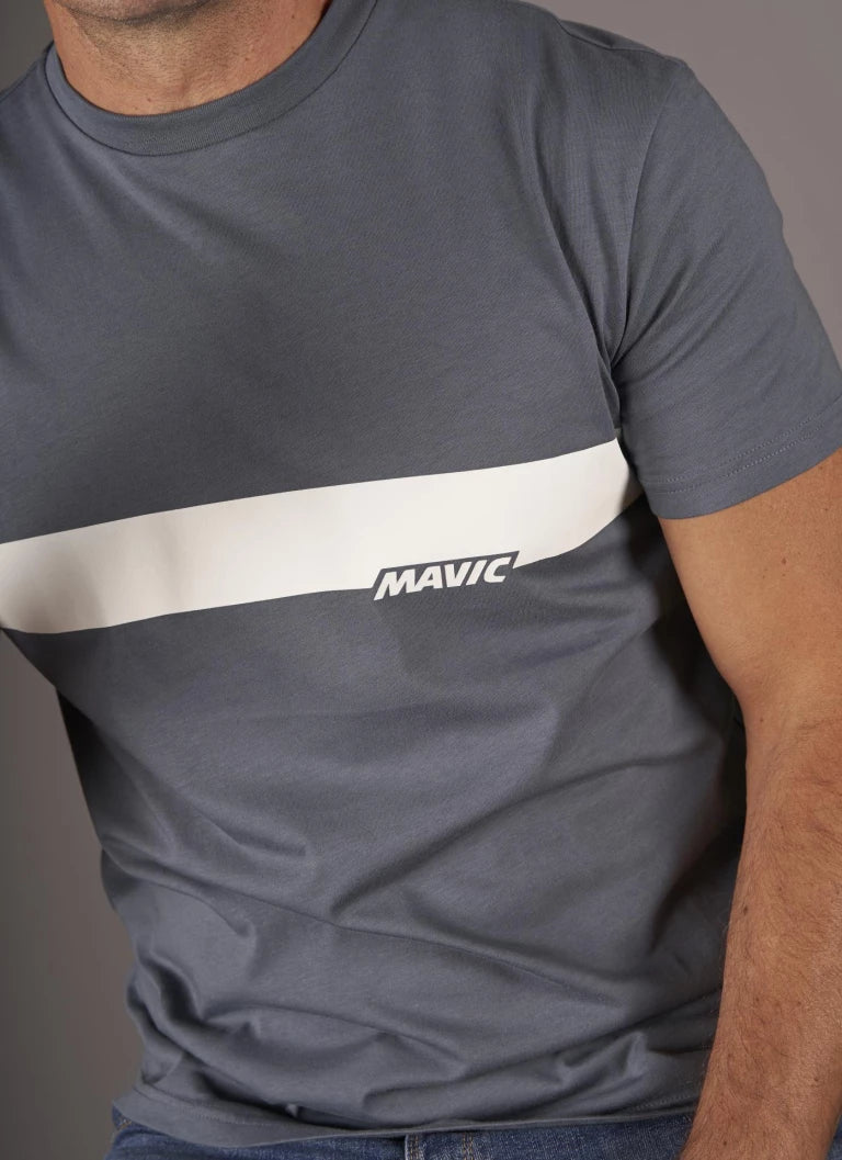 MAVIC CORPORATE STRIPE T-Shirt Blau