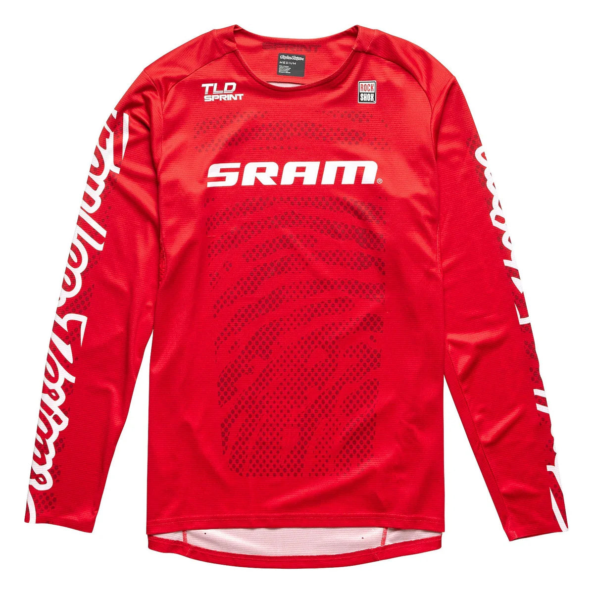 Maillot TROY LEE DESIGNS SPRINT SRAM Manches Longues Rouge