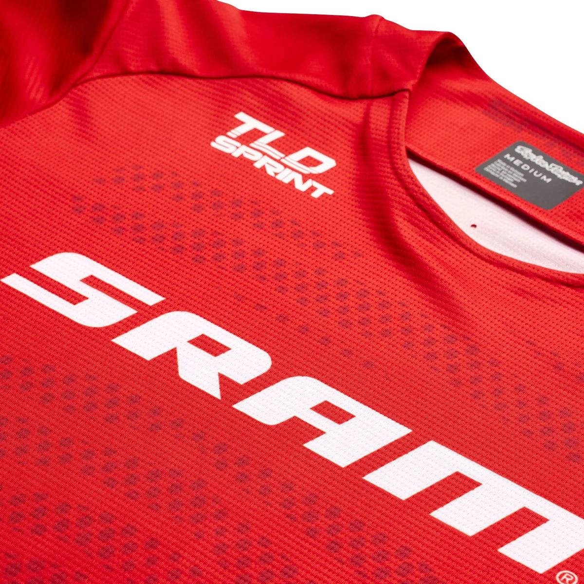 Maillot TROY LEE DESIGNS SPRINT SRAM Manches Longues Rouge