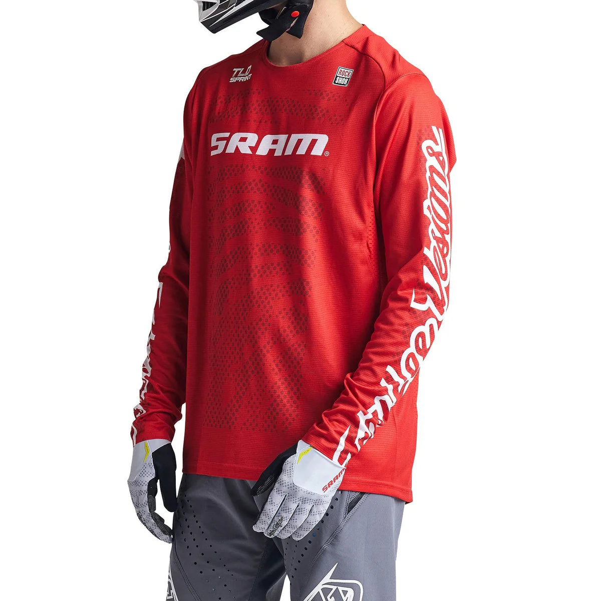 Maillot TROY LEE DESIGNS SPRINT SRAM Manches Longues Rouge
