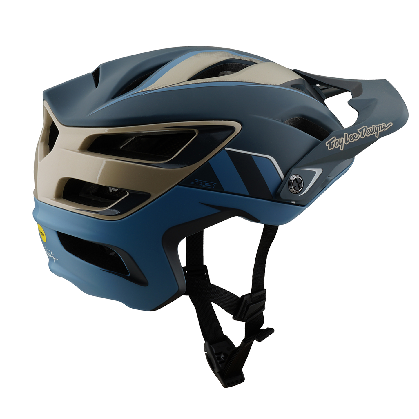 MTB-Helm TROY LEE DESIGNS A3 MIPS Blau/Gold