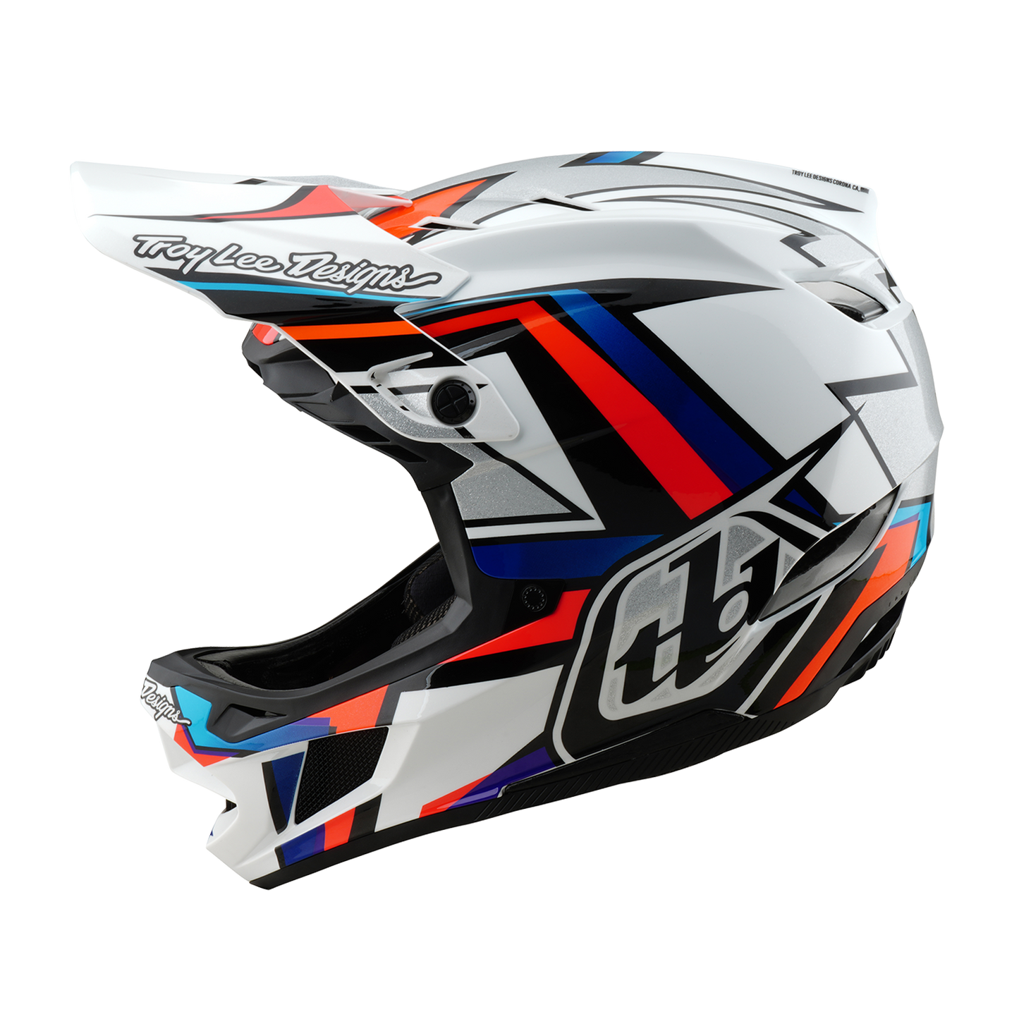 Casque VTT TROY LEE DESIGNS D4 COMPOSITE FRAMES Blanc/Gris