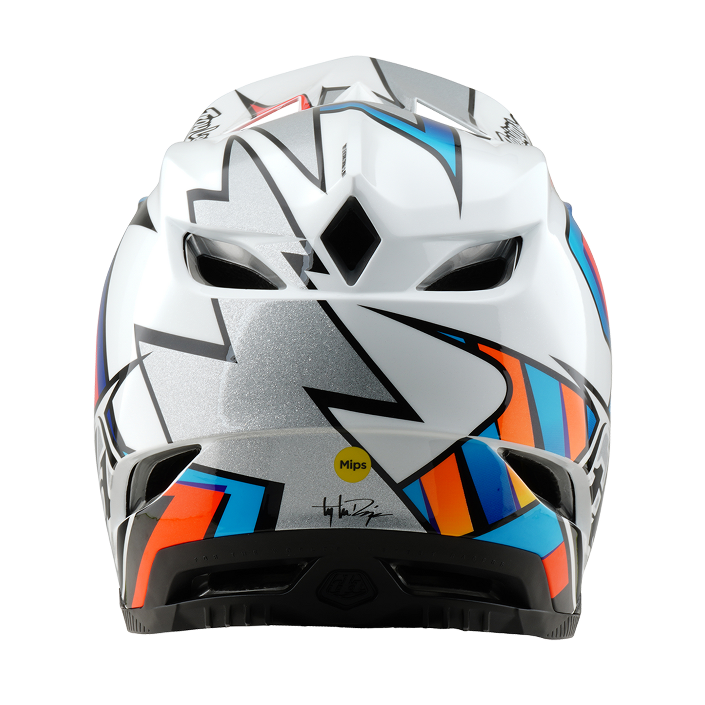 Casque VTT TROY LEE DESIGNS D4 COMPOSITE FRAMES Blanc/Gris
