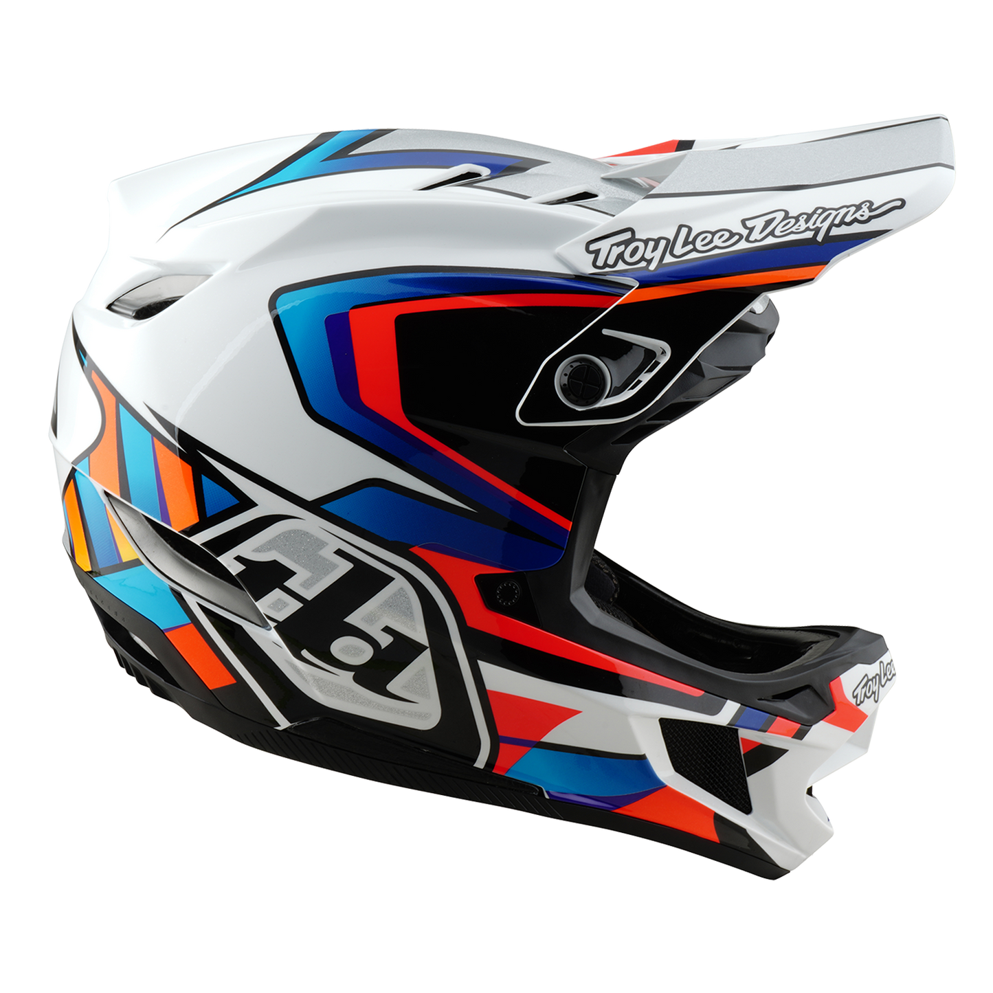 Casque VTT TROY LEE DESIGNS D4 COMPOSITE FRAMES Blanc/Gris