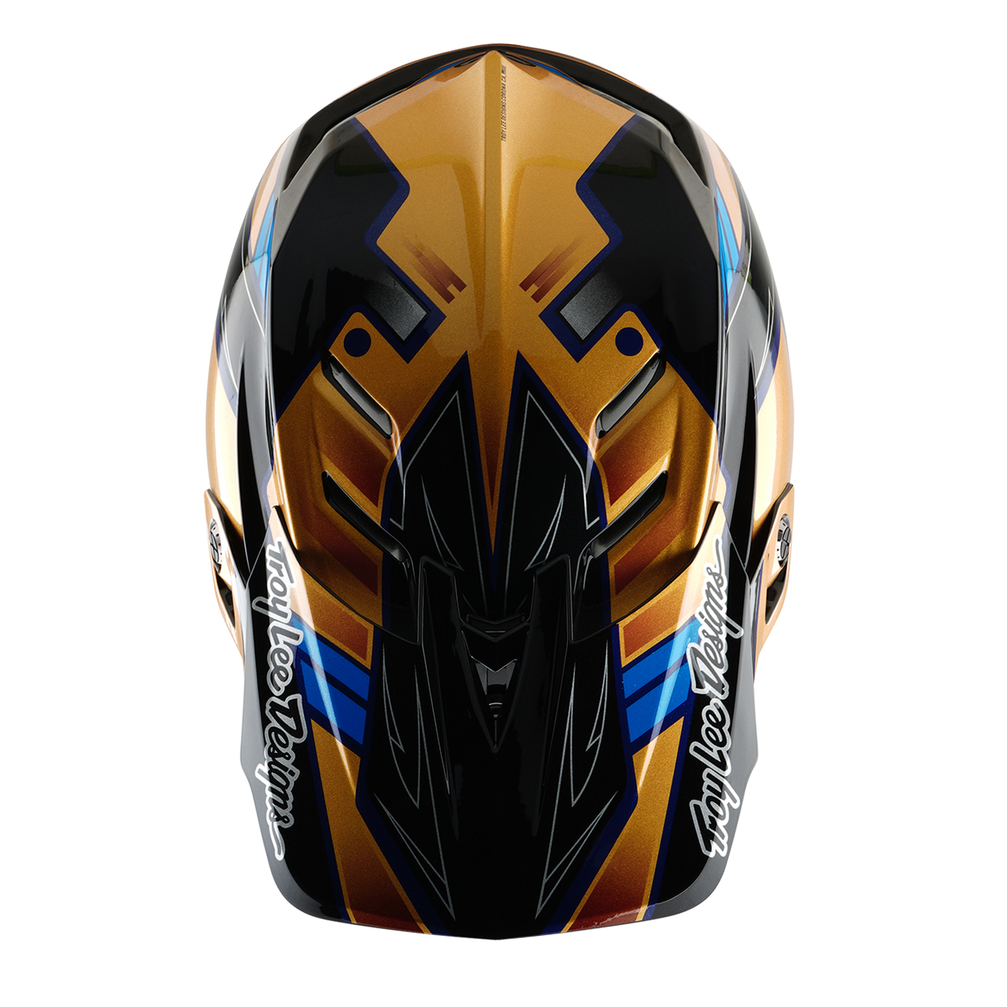 MTB-Helm TROY LEE DESIGNS D4 COMPOSITE MIPS ROYALTY Schwarz/Gold
