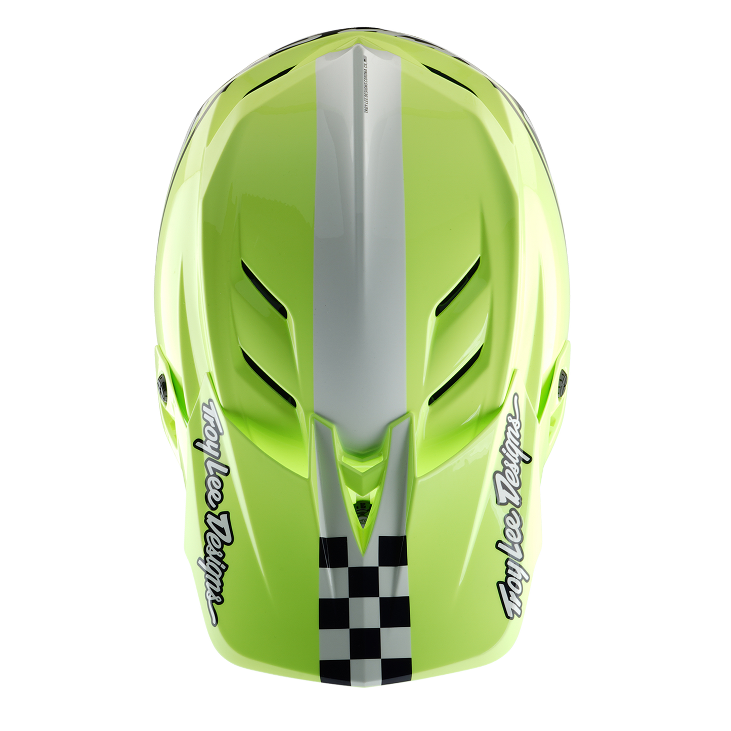 Mountainbike-Helm TROY LEE DESIGNS D4 POLYACRYLITE MIPS FIFTY 50 Gelb/Blau