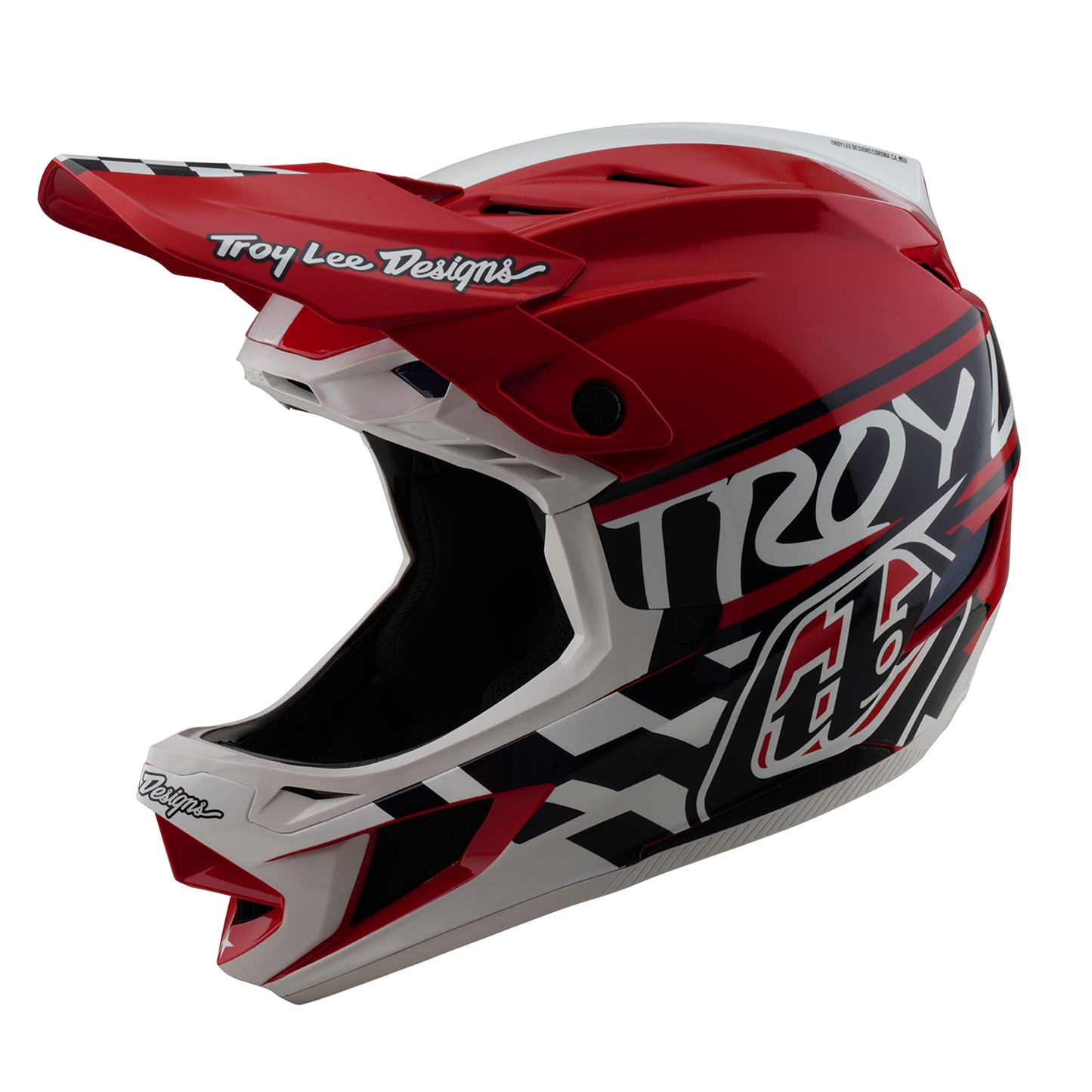 MTB-Helm TROY LEE DESIGNS D4 POLYACRYLITE FIFTY 50 Weiß/Rot
