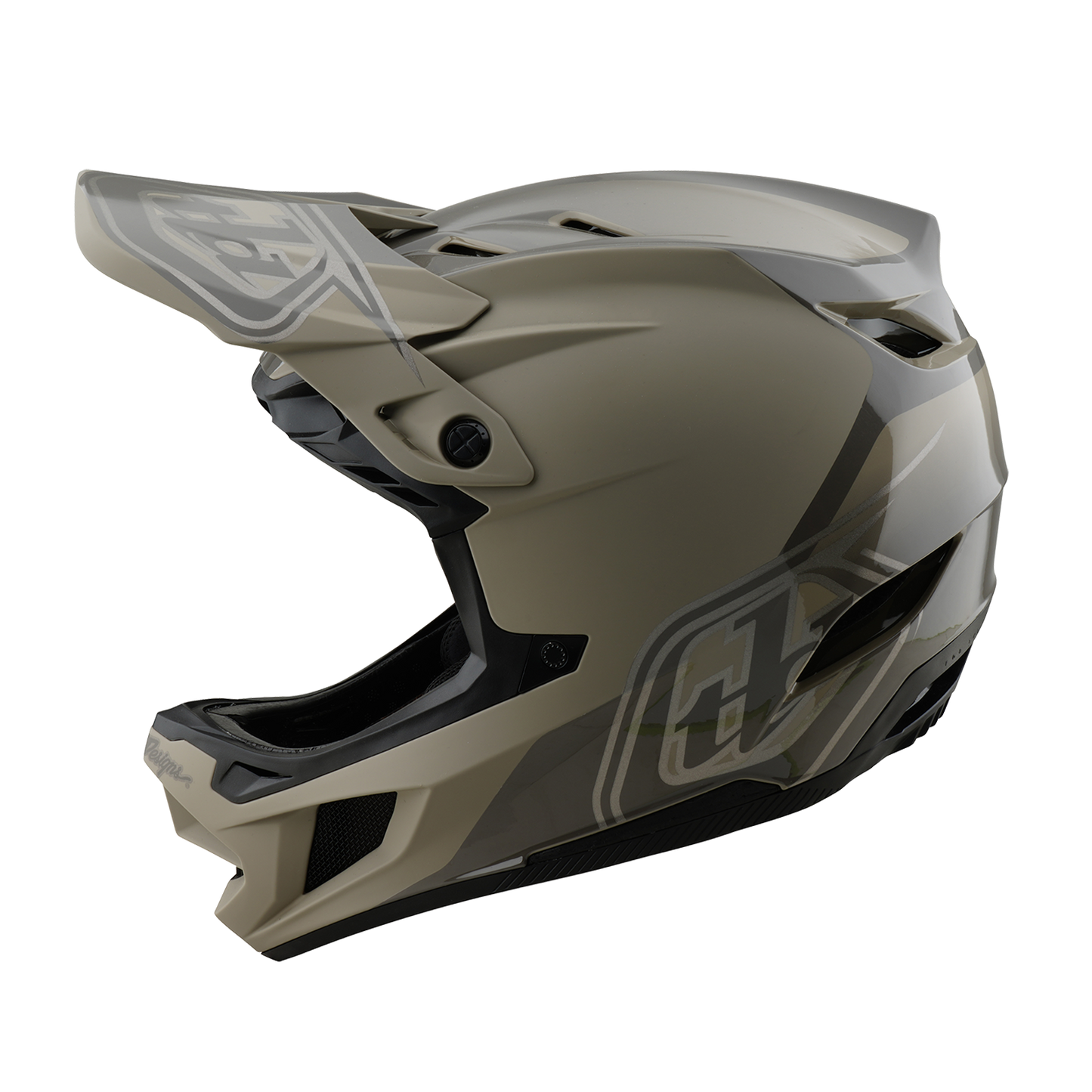 Casque VTT TROY LEE DESIGNS D4 POLYACRYLITE MIPS SHADOW Kaki