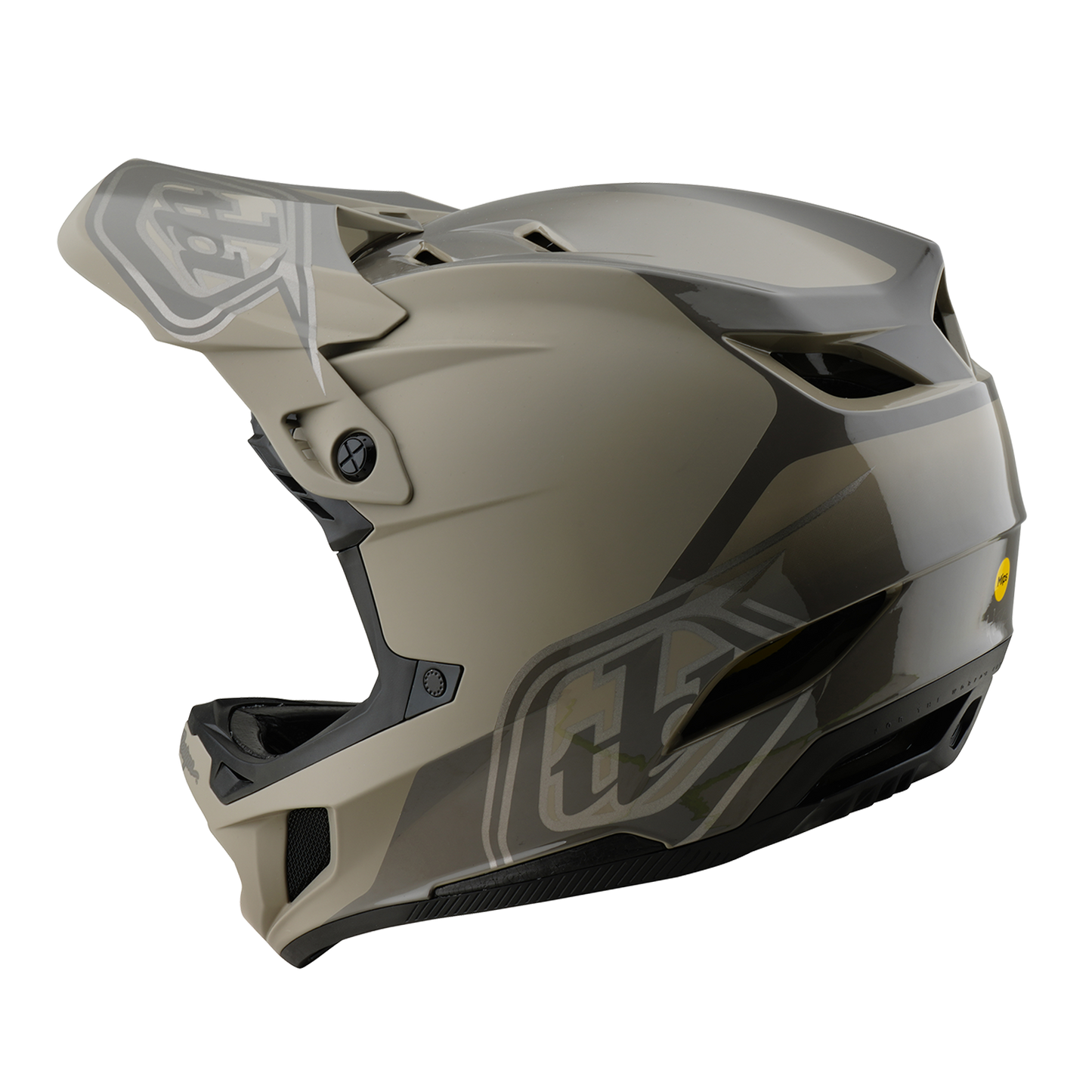 Casque VTT TROY LEE DESIGNS D4 POLYACRYLITE MIPS SHADOW Kaki