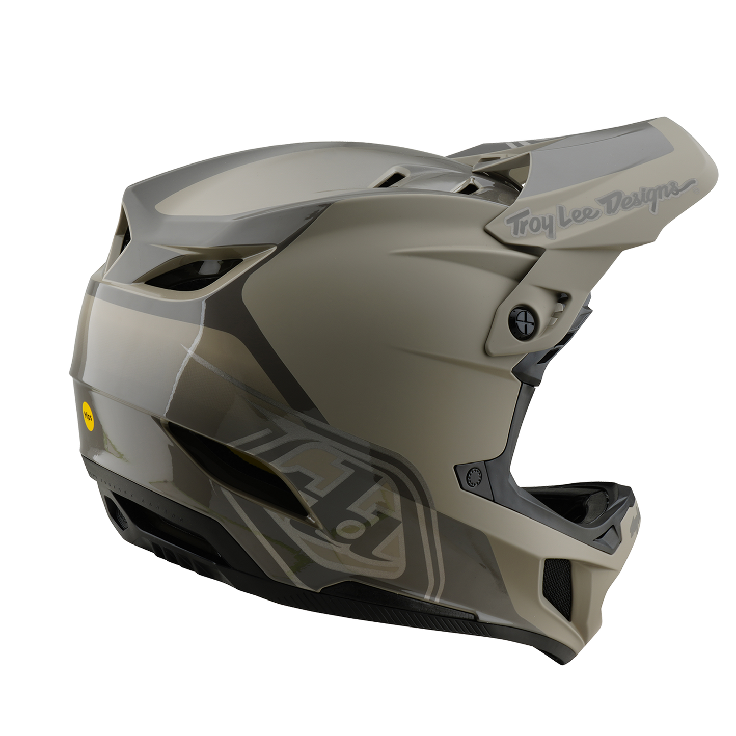 Casque VTT TROY LEE DESIGNS D4 POLYACRYLITE MIPS SHADOW Kaki
