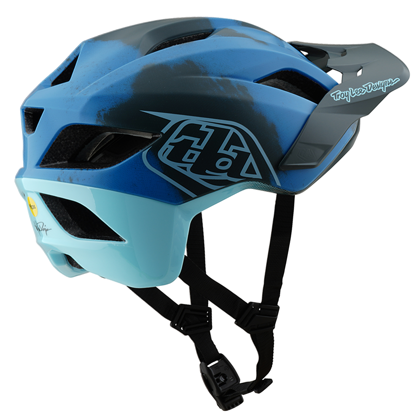 MTB-Helm TROY LEE DESIGNS FLOWLINE SE MIPS Blau Camo