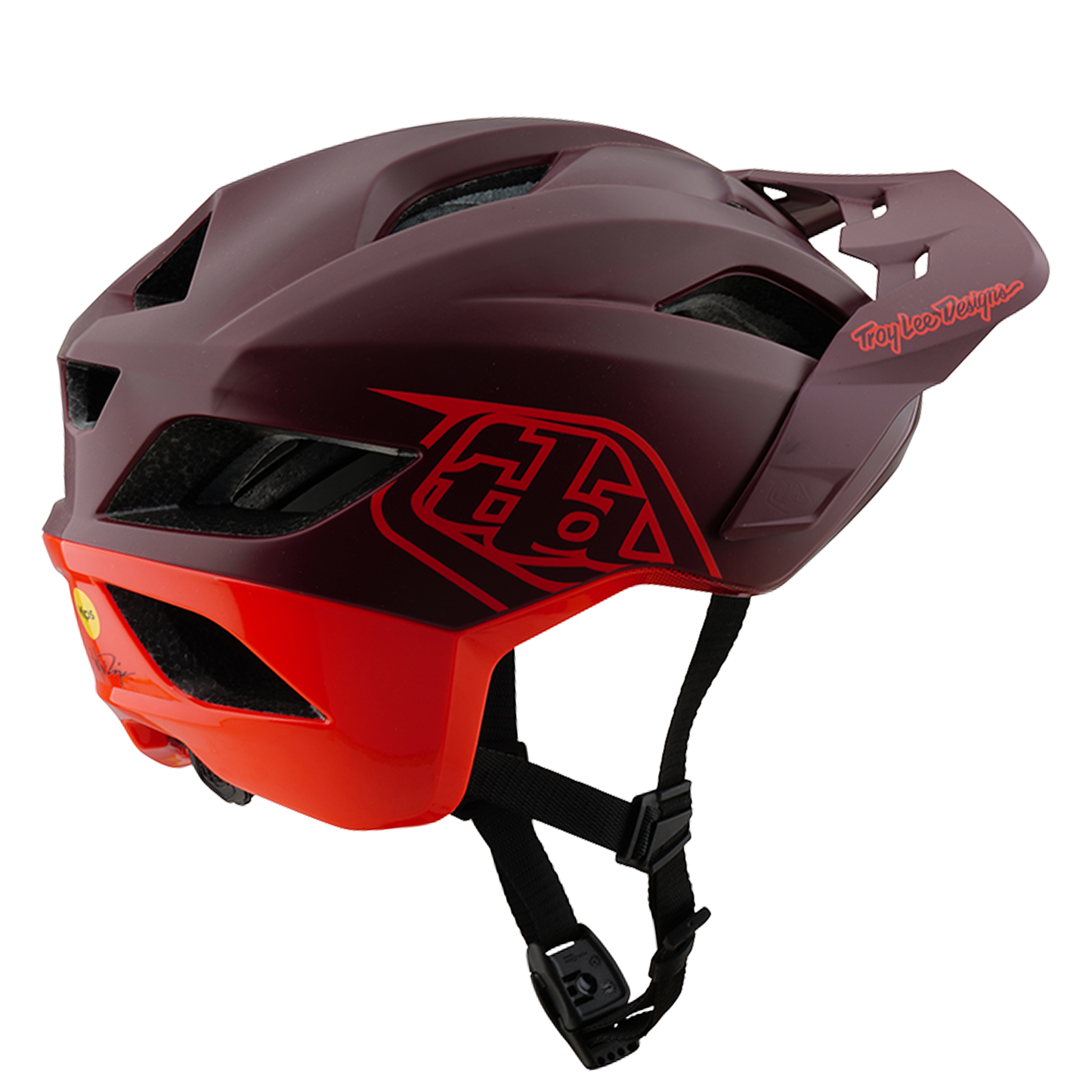 MTB-Helm TROY LEE DESIGNS FLOWLINE SE MIPS Bordeaux/Rot