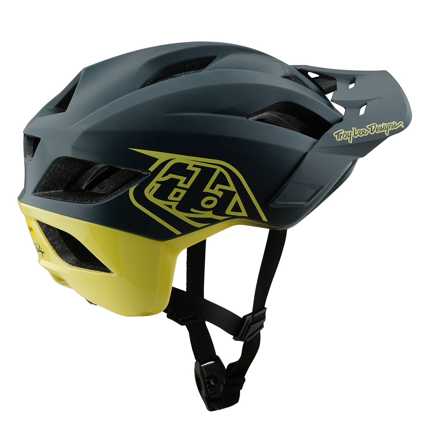 MTB-Helm TROY LEE DESIGNS FLOWLINE SE MIPS Grau/Gelb
