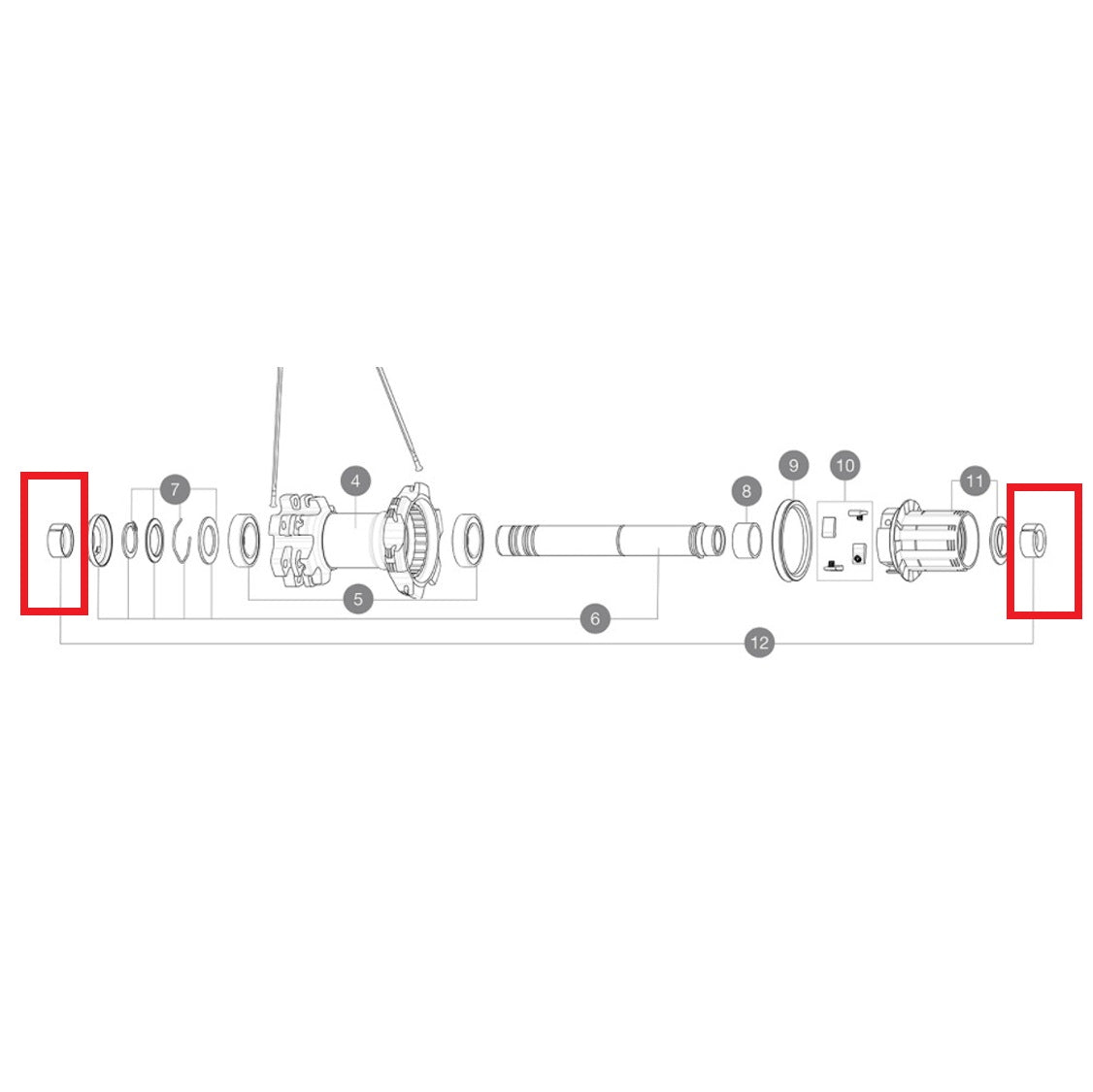 Adaptateur pour Roue Arrière MAVIC YELL BOOST Self Adjust 12x148mm