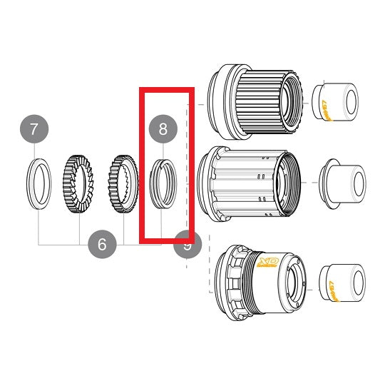 3-ER SET FEDERN MAVIC MTB ID360