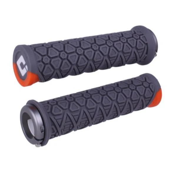 Grips ODI VANQUISH Lock-On 135 mm Gris/Orange