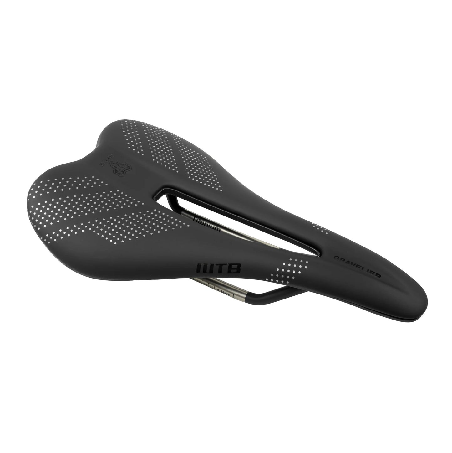 Selle WTB GRAVELIER Medium 140mm Rails Cr-Mo Noir