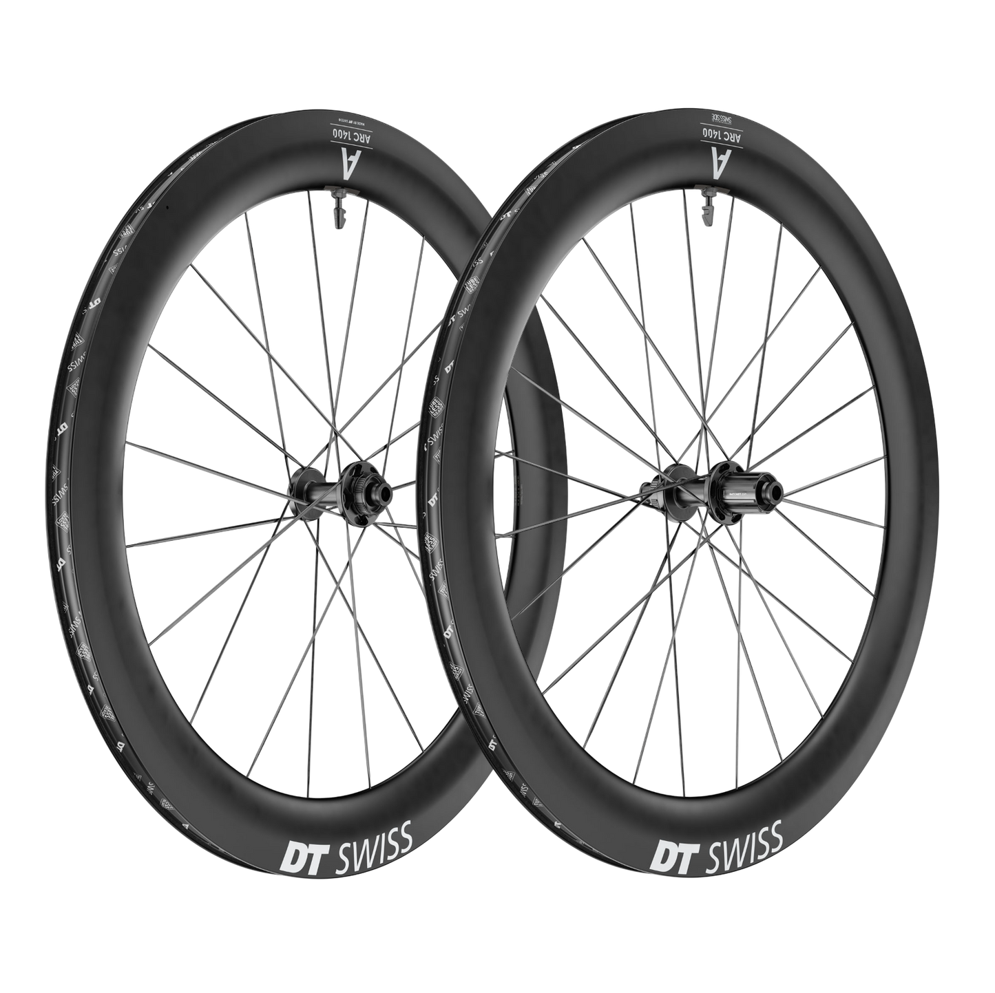 Paire de Roues DT SWISS ARC 1400 DICUT 65 Tubeless Ready (Center Lock)