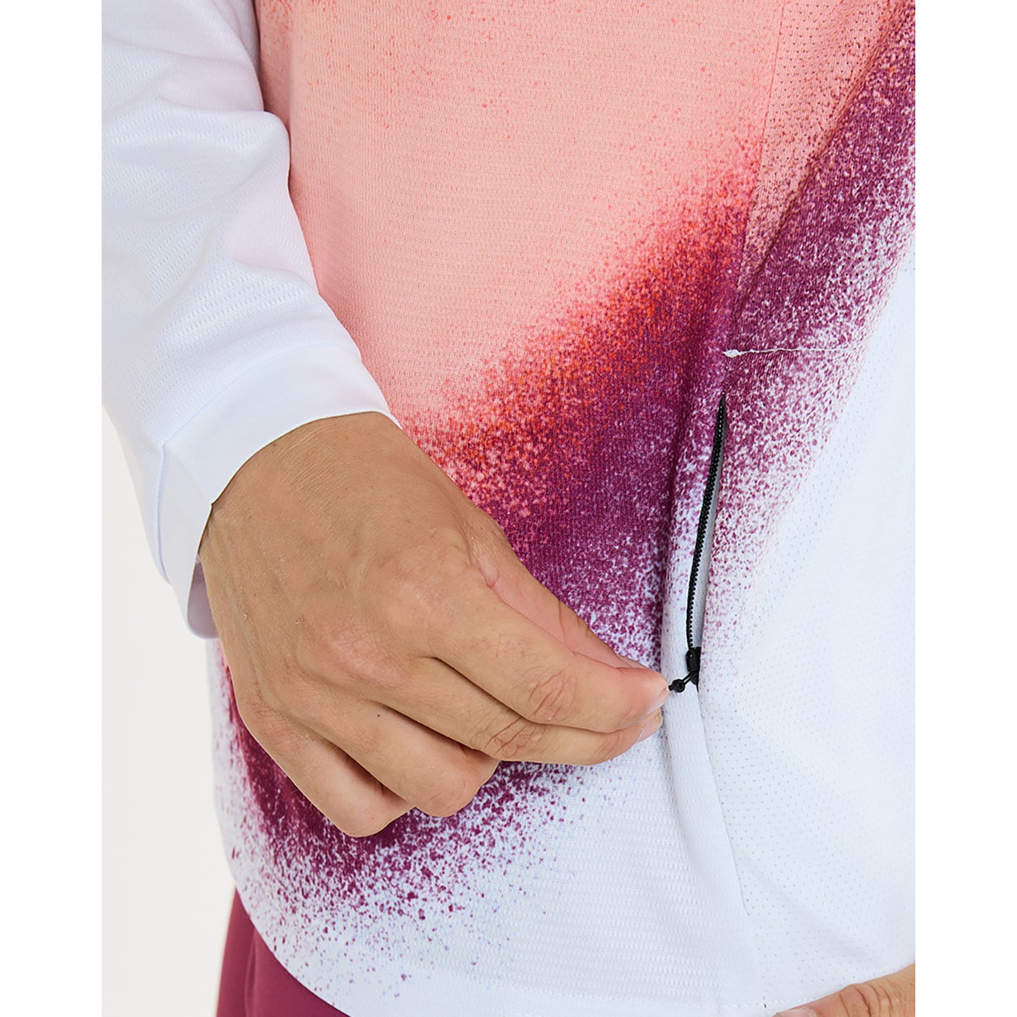 Maillot DHARCO GRAVITY FIREBIRD Manches Longues Femme Blanc/Orange