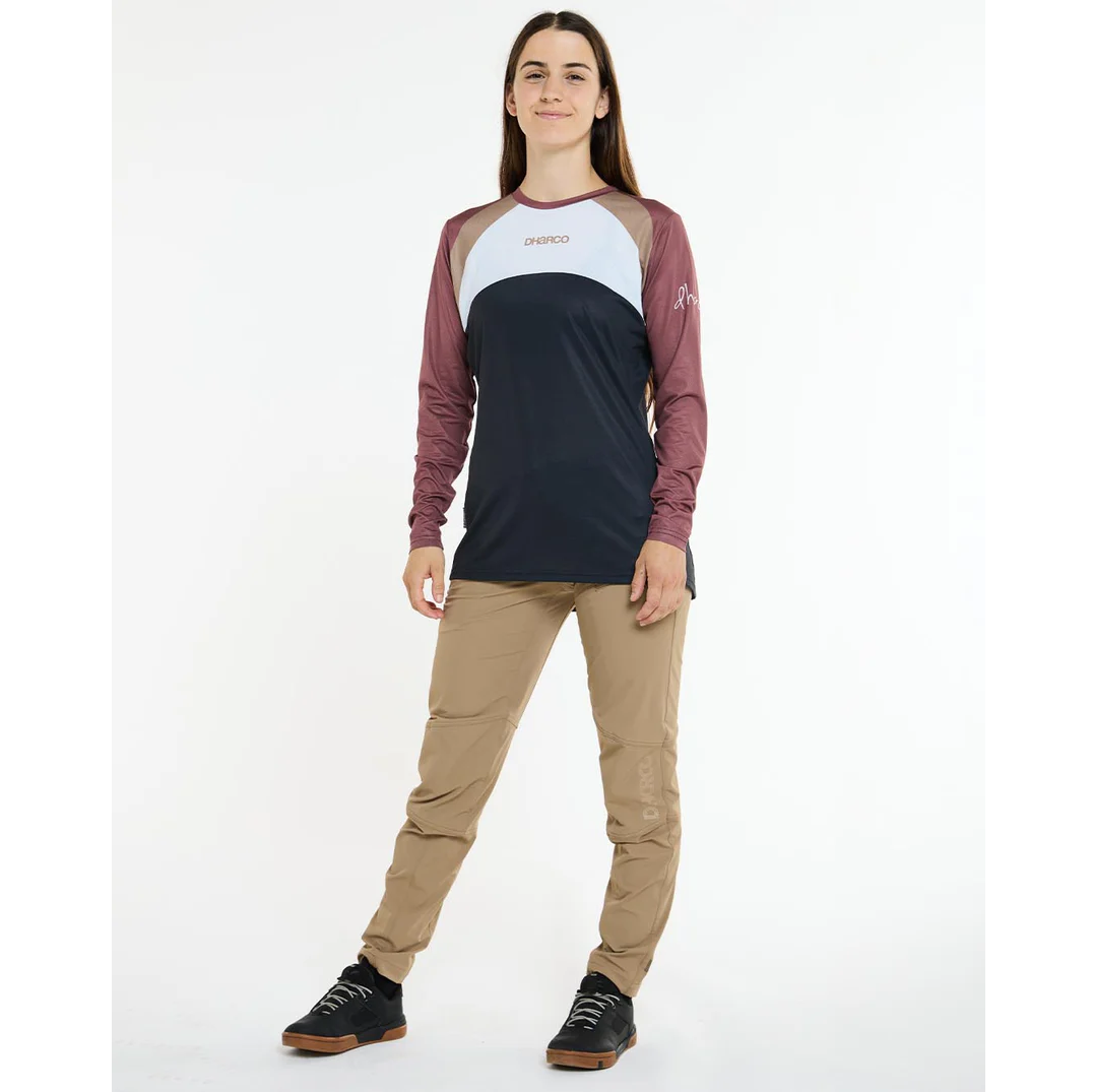 Maillot DHARCO RACE LOTUS Manches Longues Femme Noir/Bronze