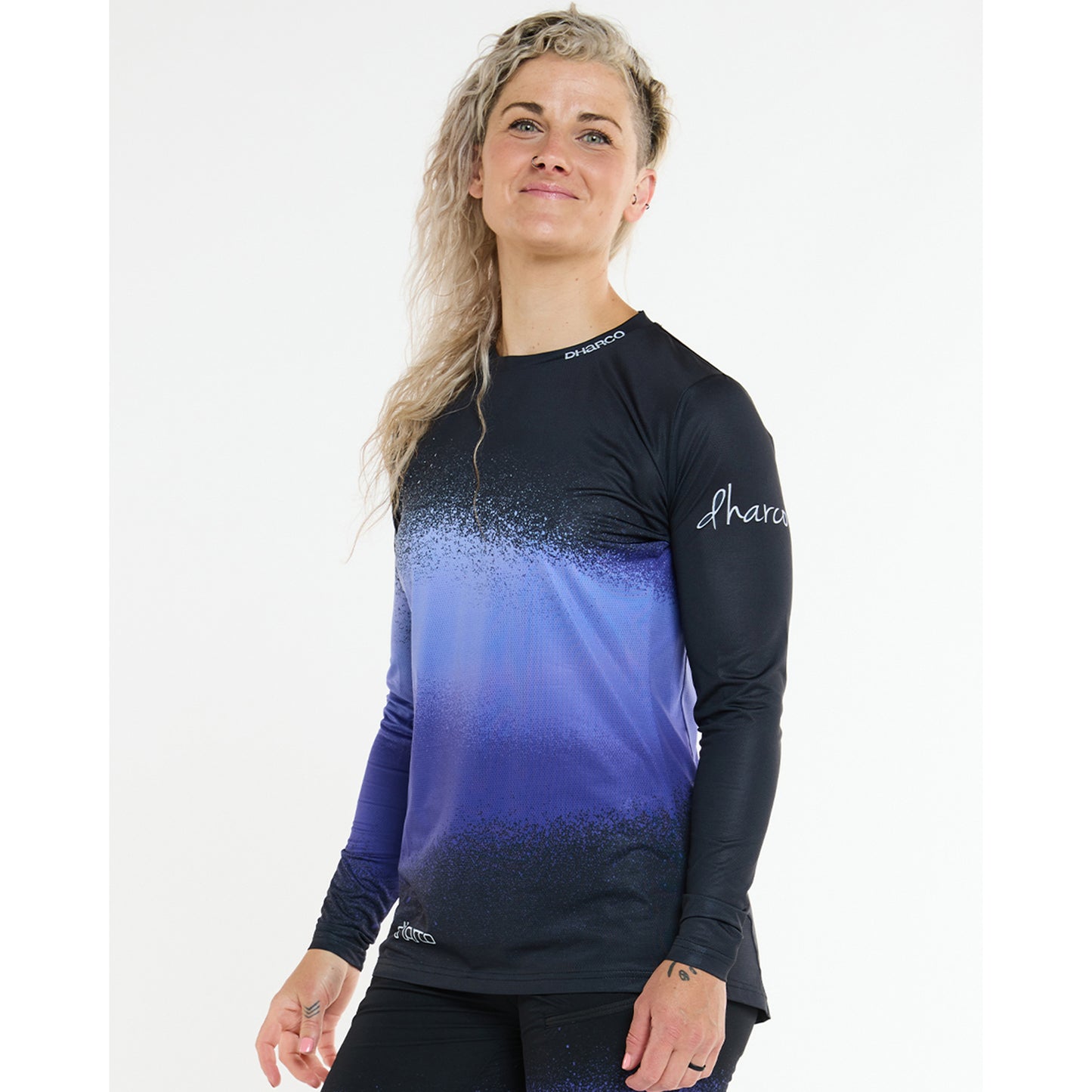 Maillot DHARCO RACE ULTRA VIOLET Manches Longues Femme Noir/Violet