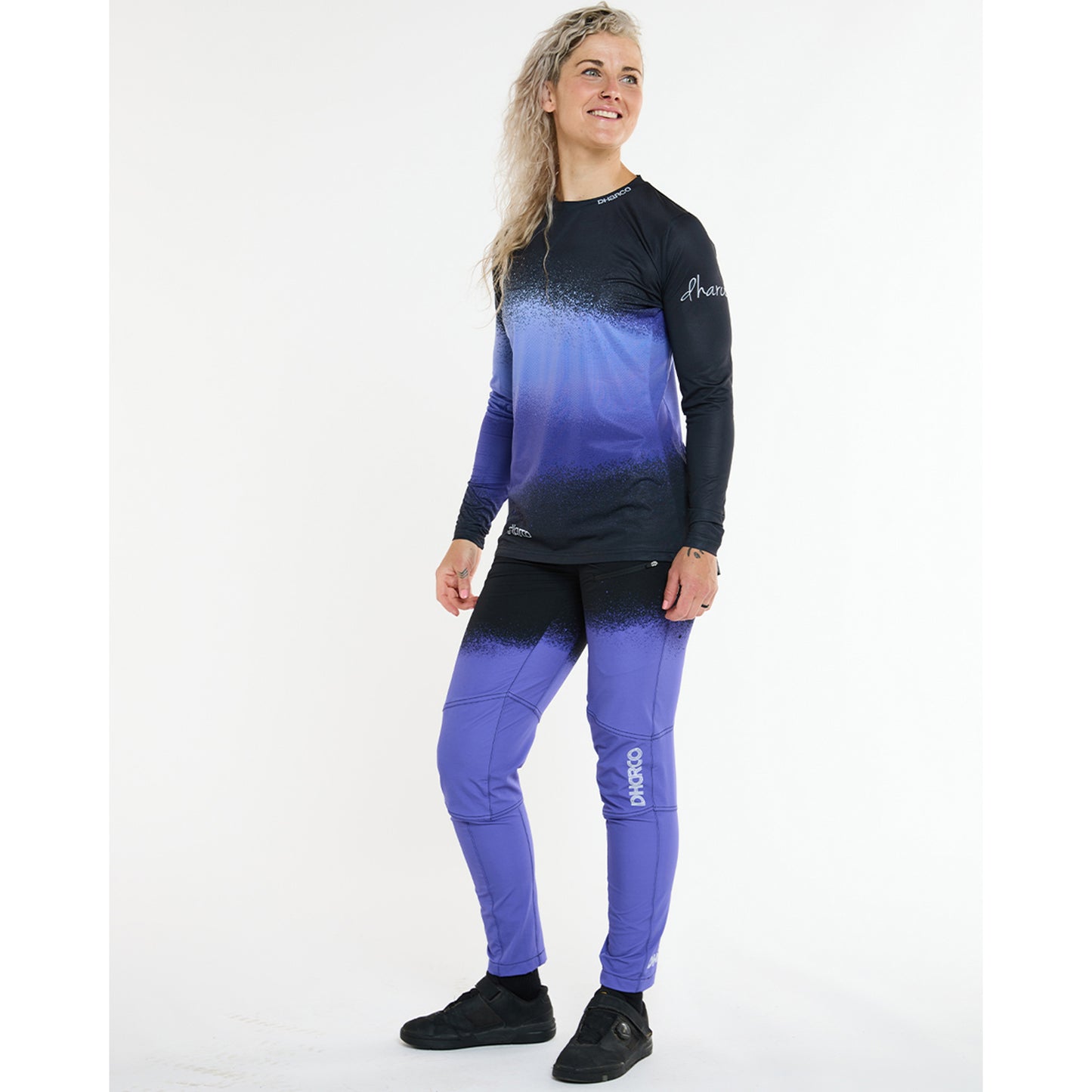 Maillot DHARCO RACE ULTRA VIOLET Manches Longues Femme Noir/Violet