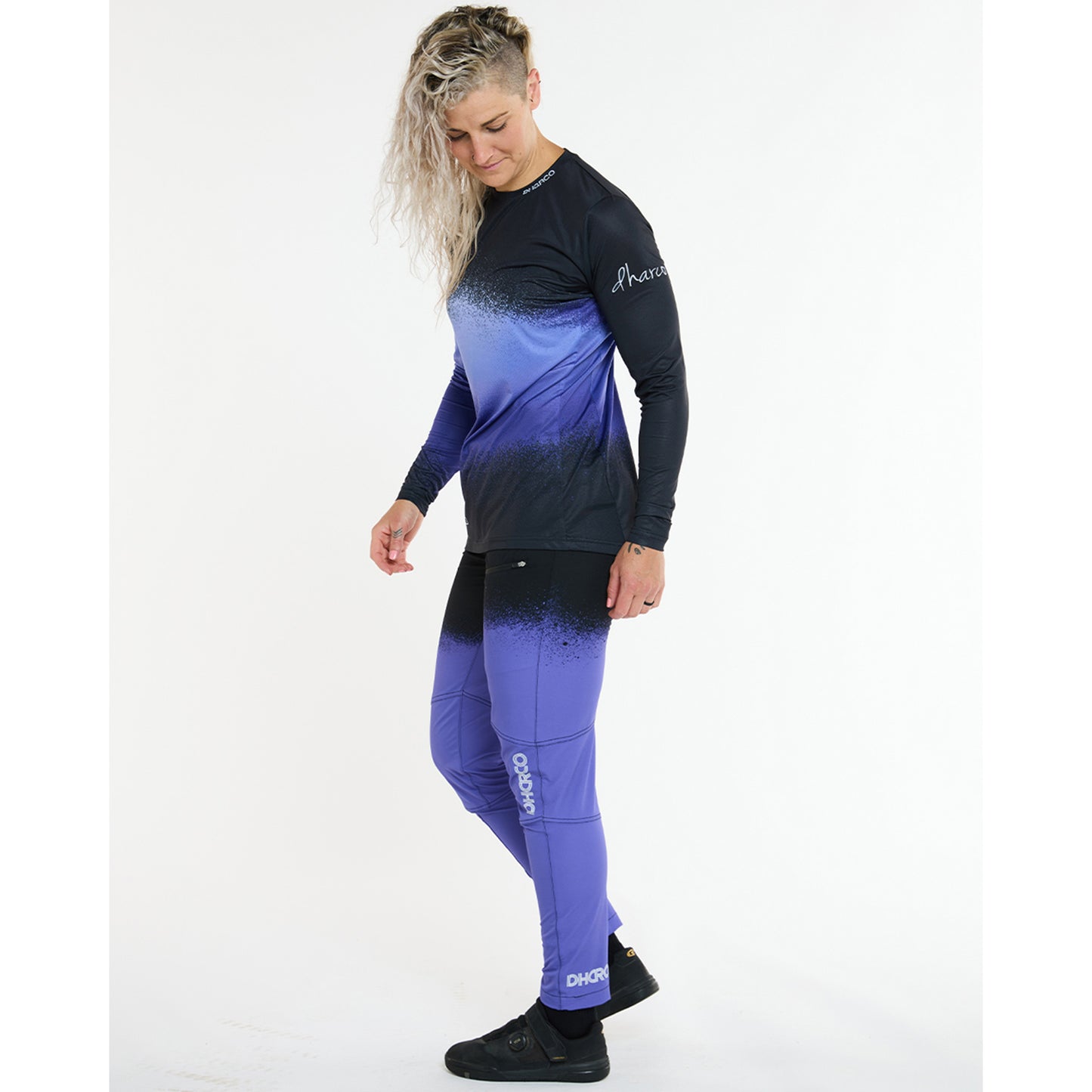 Maillot DHARCO RACE ULTRA VIOLET Manches Longues Femme Noir/Violet