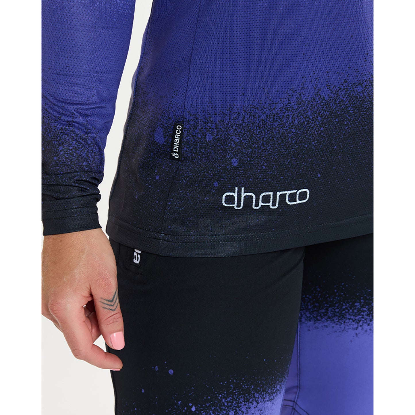 Maillot DHARCO RACE ULTRA VIOLET Manches Longues Femme Noir/Violet