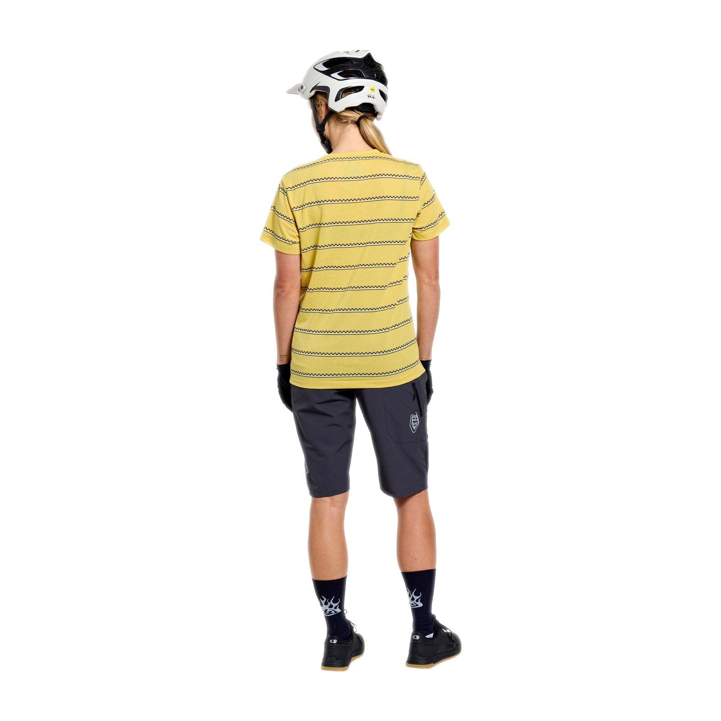 TROY LEE DESIGNS LILIUM RIDE CHECKED OUT Damen Kurzarm Trikot Gelb
