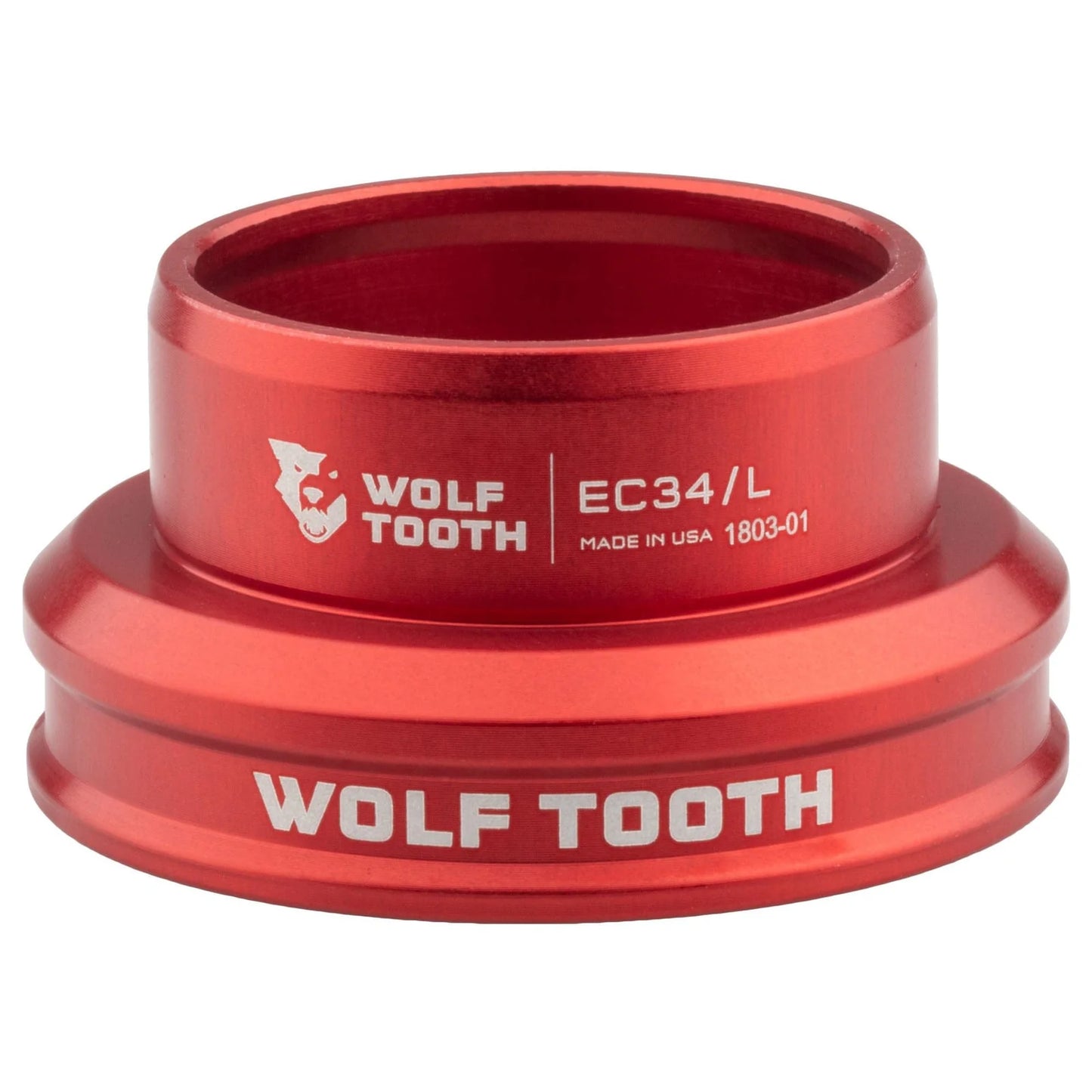 Niedrige Steuerrohrschale für externes Steuersatzset WOLF TOOTH PERFORMANCE 1"1/8 EC34 Rot