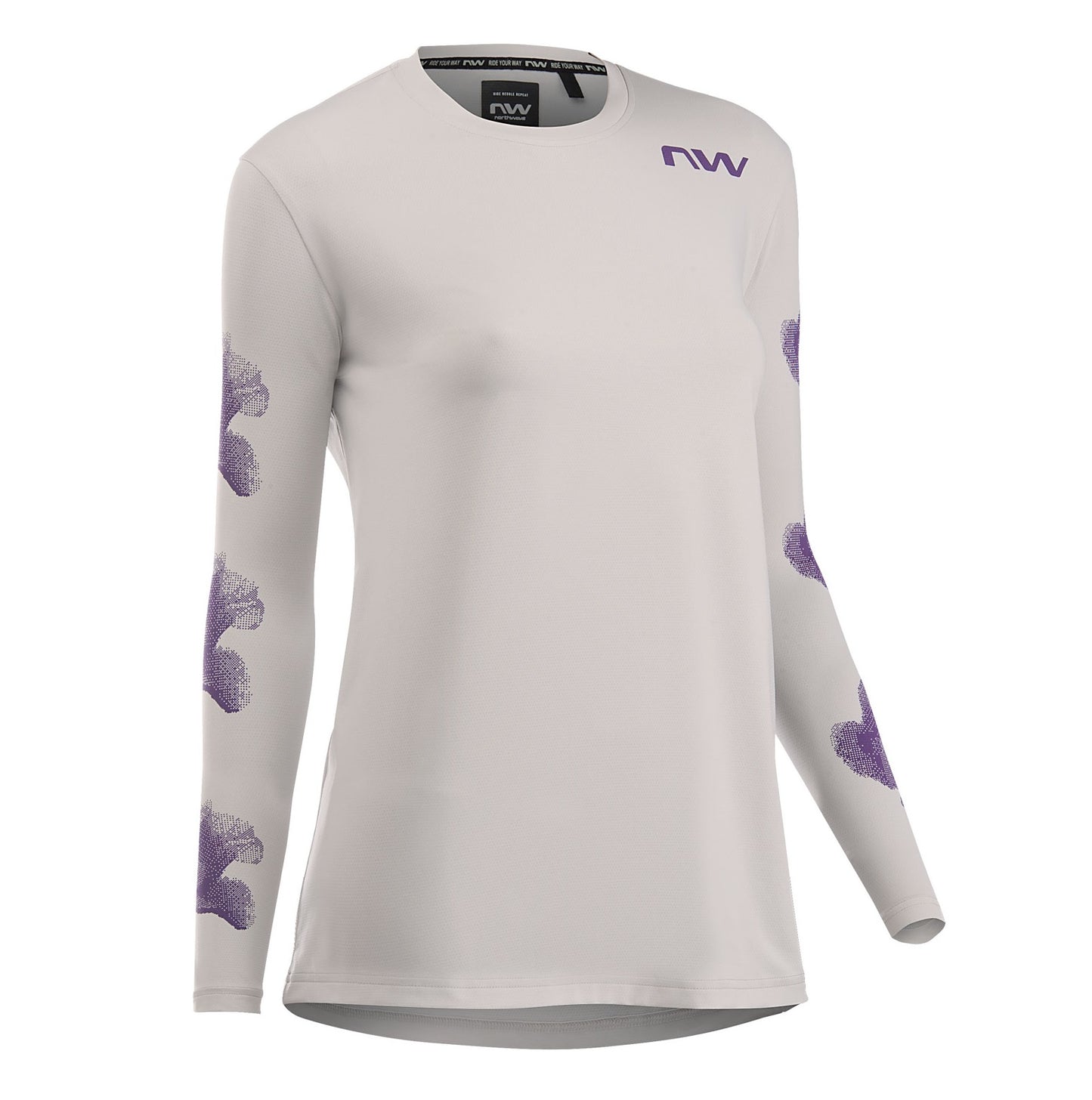 NORTHWAVE XTRAIL 2 Damen Trikot Langarm Grau/Violett