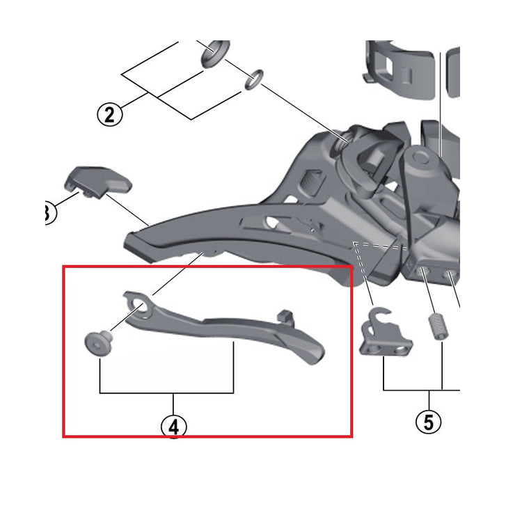 Schaltwerk-Gabellasche SHIMANO FD-M9025/8025/8020