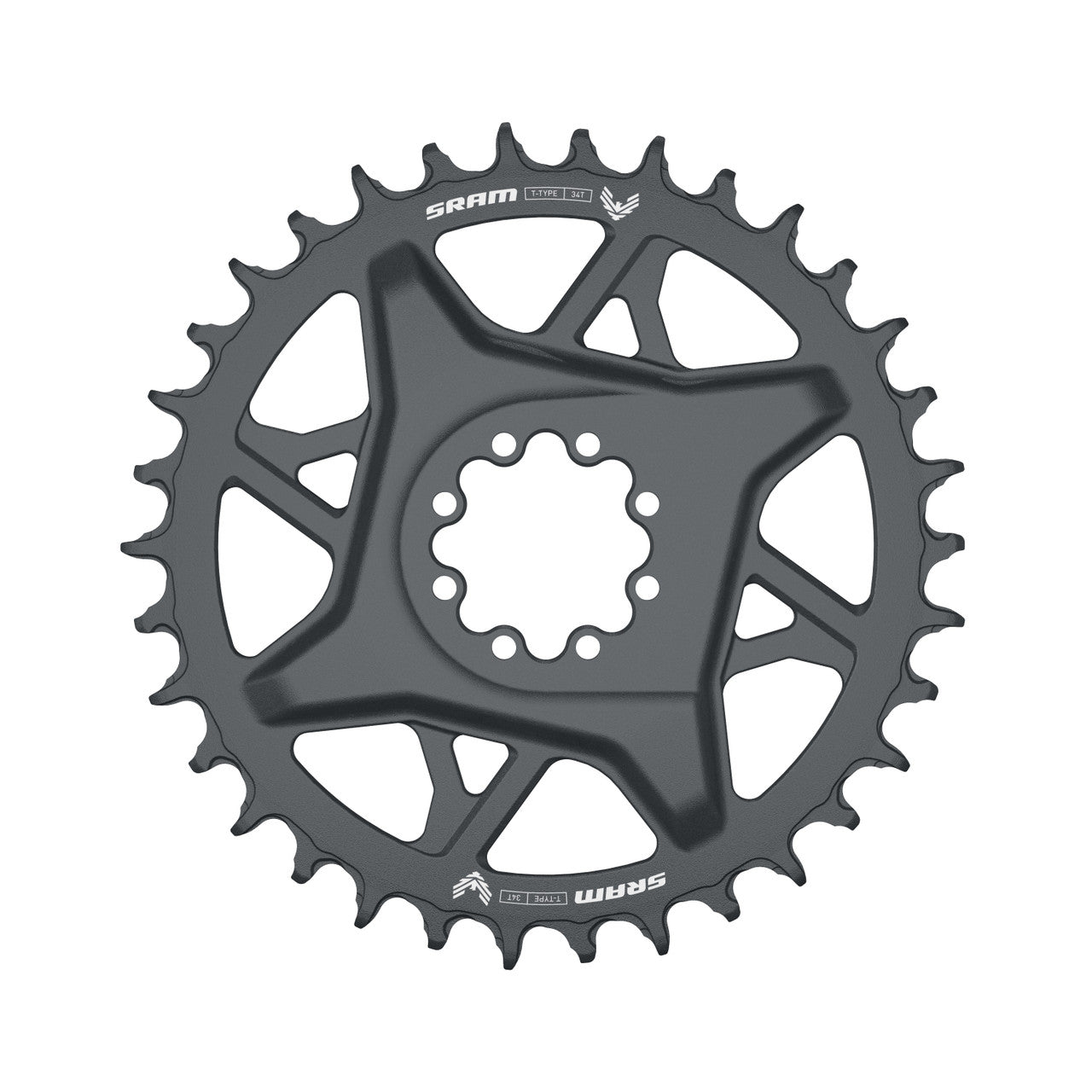 Kettenblatt Mono SRAM GX T-Type EAGLE BOOST 12-fach DM Offset 3mm Grau