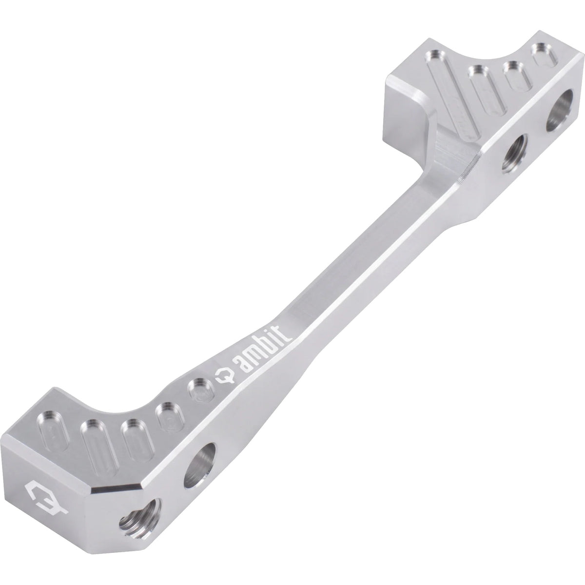 AMBIT PM/PM-Bremssatteladapter vorne/hinten +40 mm Silber