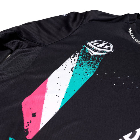 TROY LEE DESIGNS SPRINT FULL PULL Langarmtrikot Schwarz 2025