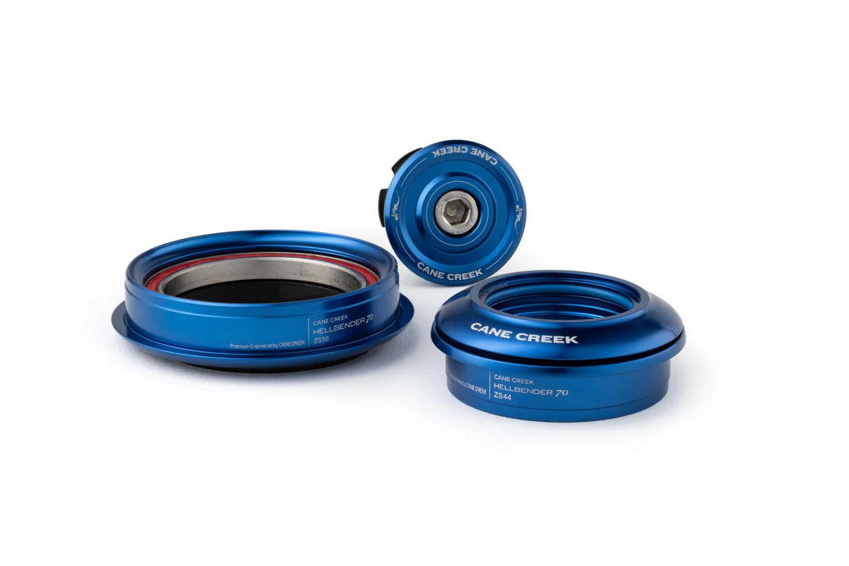 Jeu de Direction Semi-Intégré Conique CANE CREEK Hellbender 70 1"1/8-1.5" ZS44/ZS56 Bleu