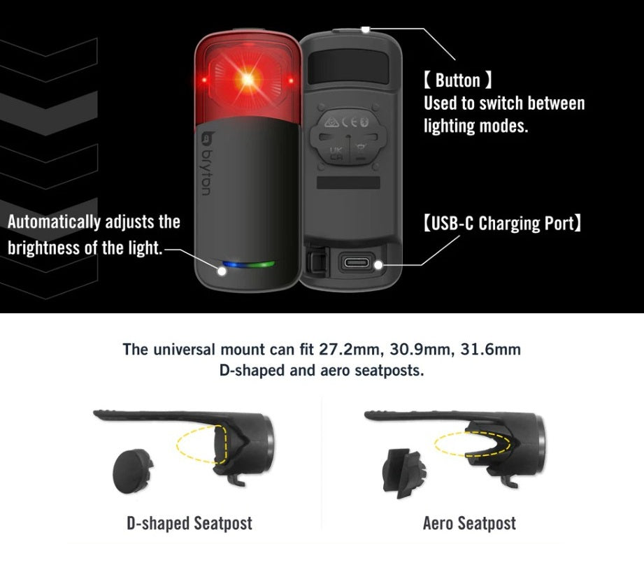BRYTON RADAR GARDIA R300L Rücklicht
