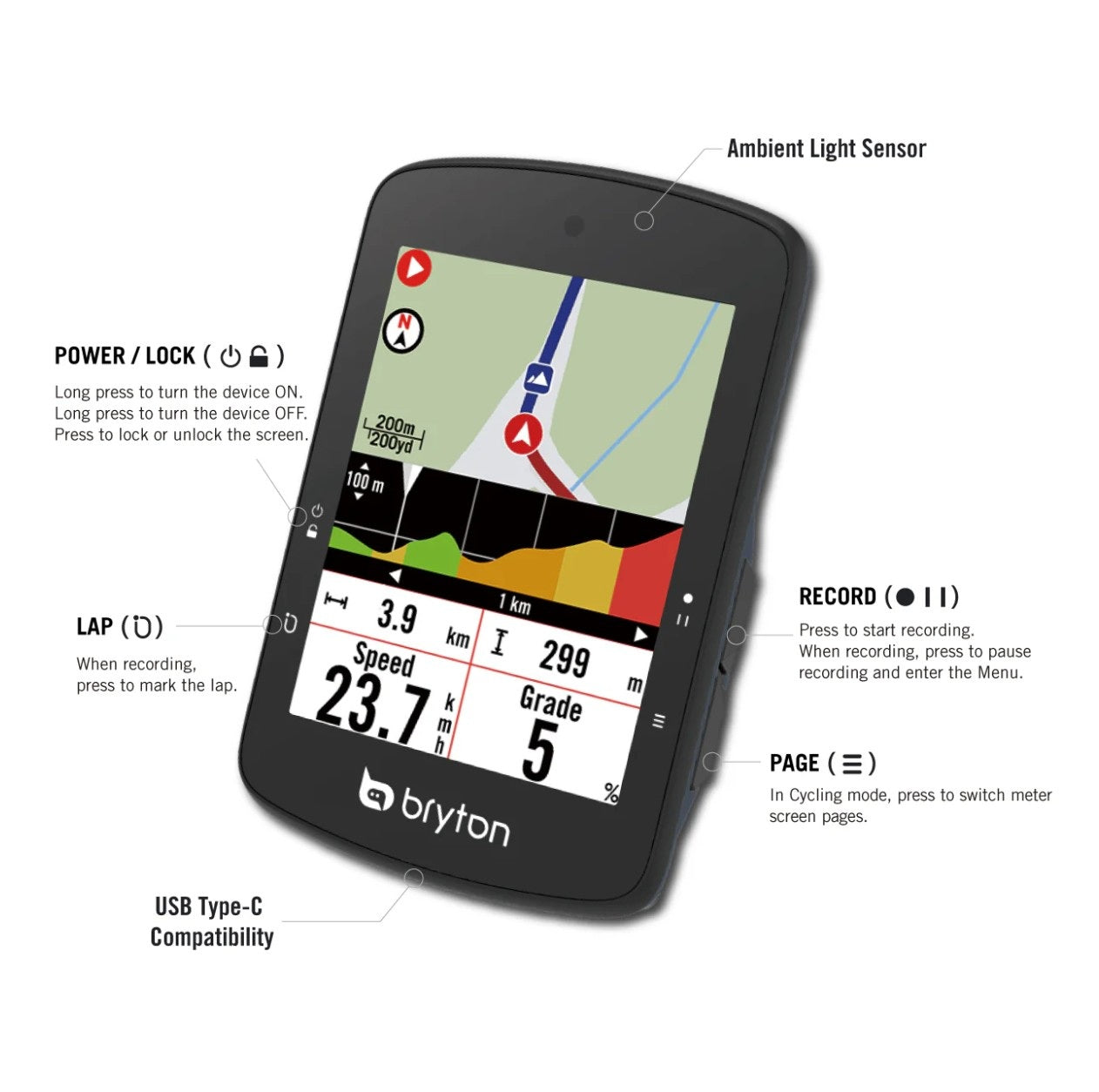 GPS BRYTON RIDER S510 E