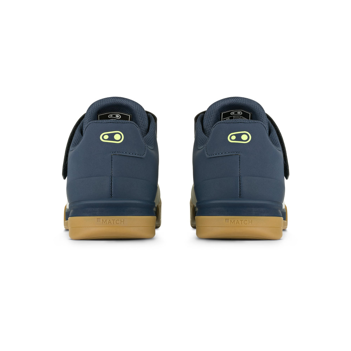 MTB-Schuhe CRANKBROTHERS MALLET BOA CLIP Marineblau/Grau/Naturgummi — Rückansicht