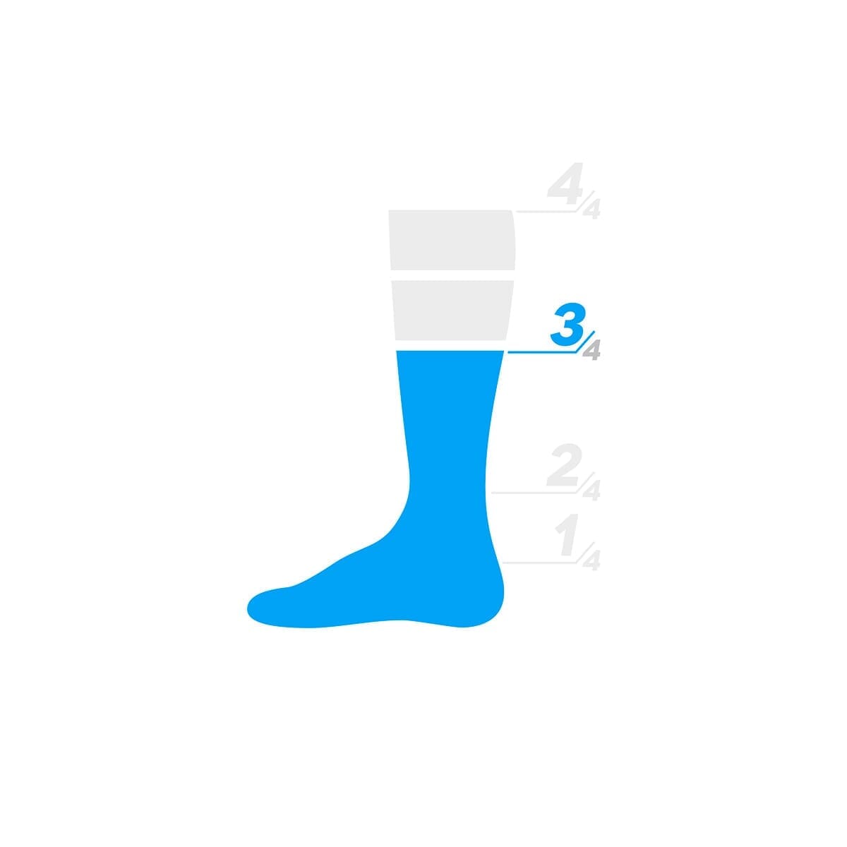 Socken SIDI NITIIDUS Weiß/Schwarz