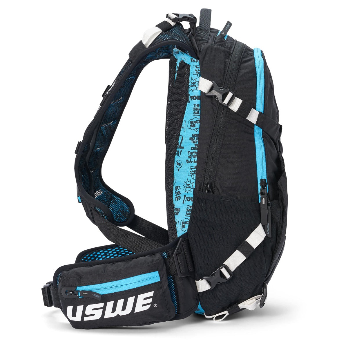 Sac à Dos avec Dorsale Intégrée USWE FLOW 16 L Noir/Bleu