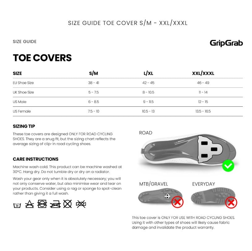 Couvre-Orteils GRIPGRAB WINDPROOF Noir