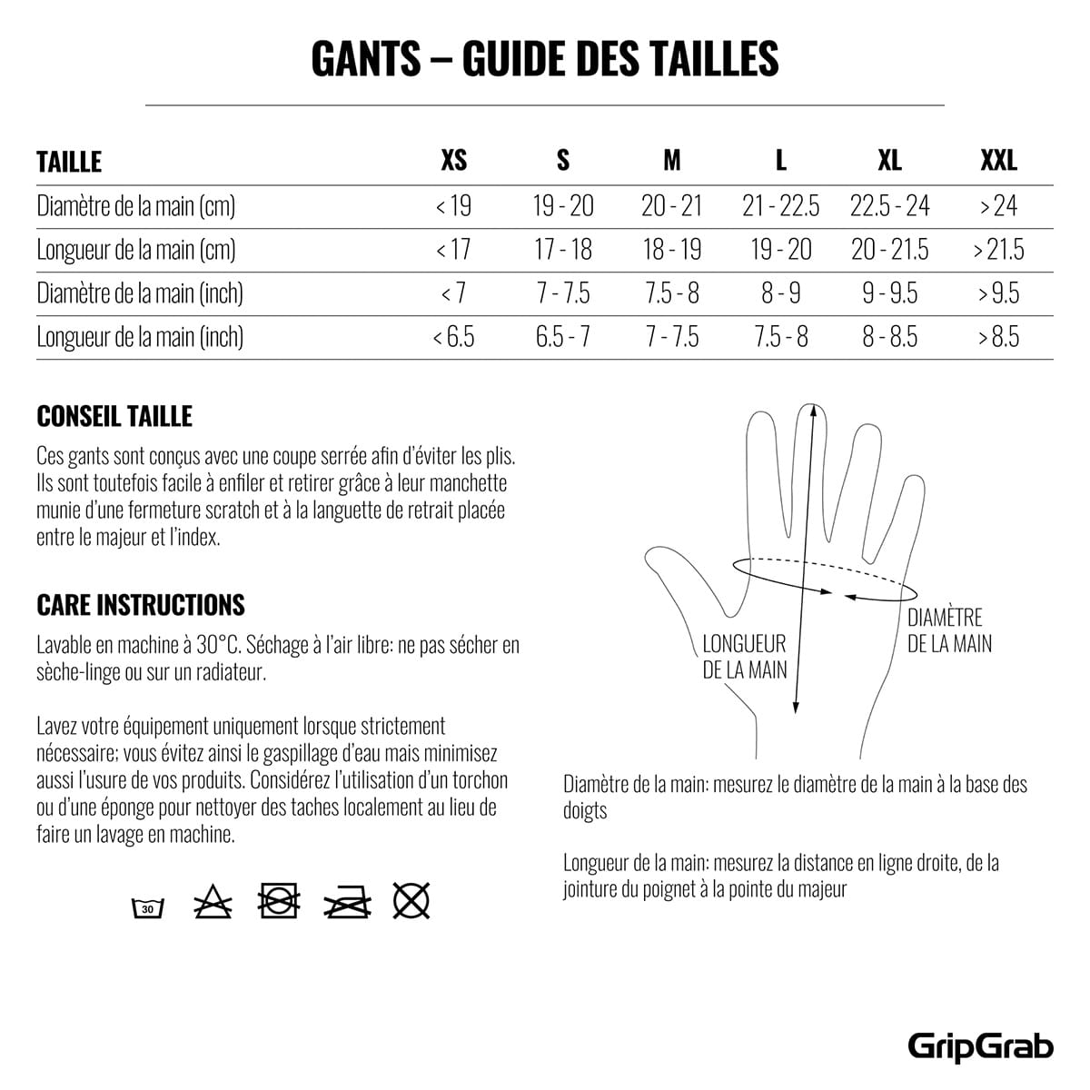 Gants GRIPGRAB RIDE II Hiver Imperméables Noir