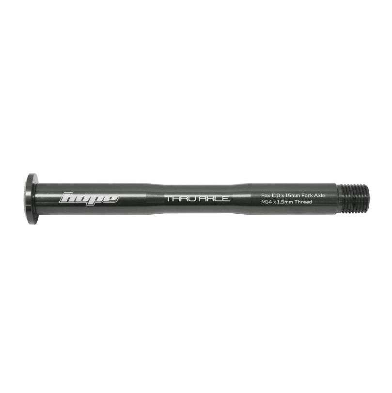 Axe de Roue Avant HOPE pour Fourche FOX 36/38 Fumé
