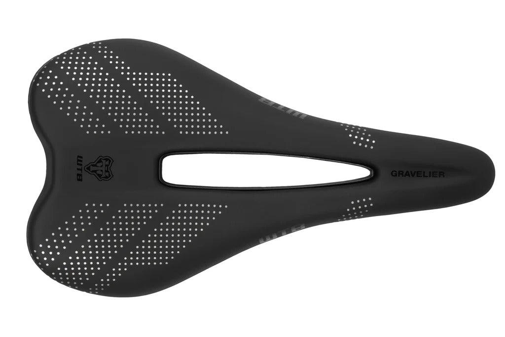 Selle WTB GRAVELIER Medium 140mm Rails Carbone Noir
